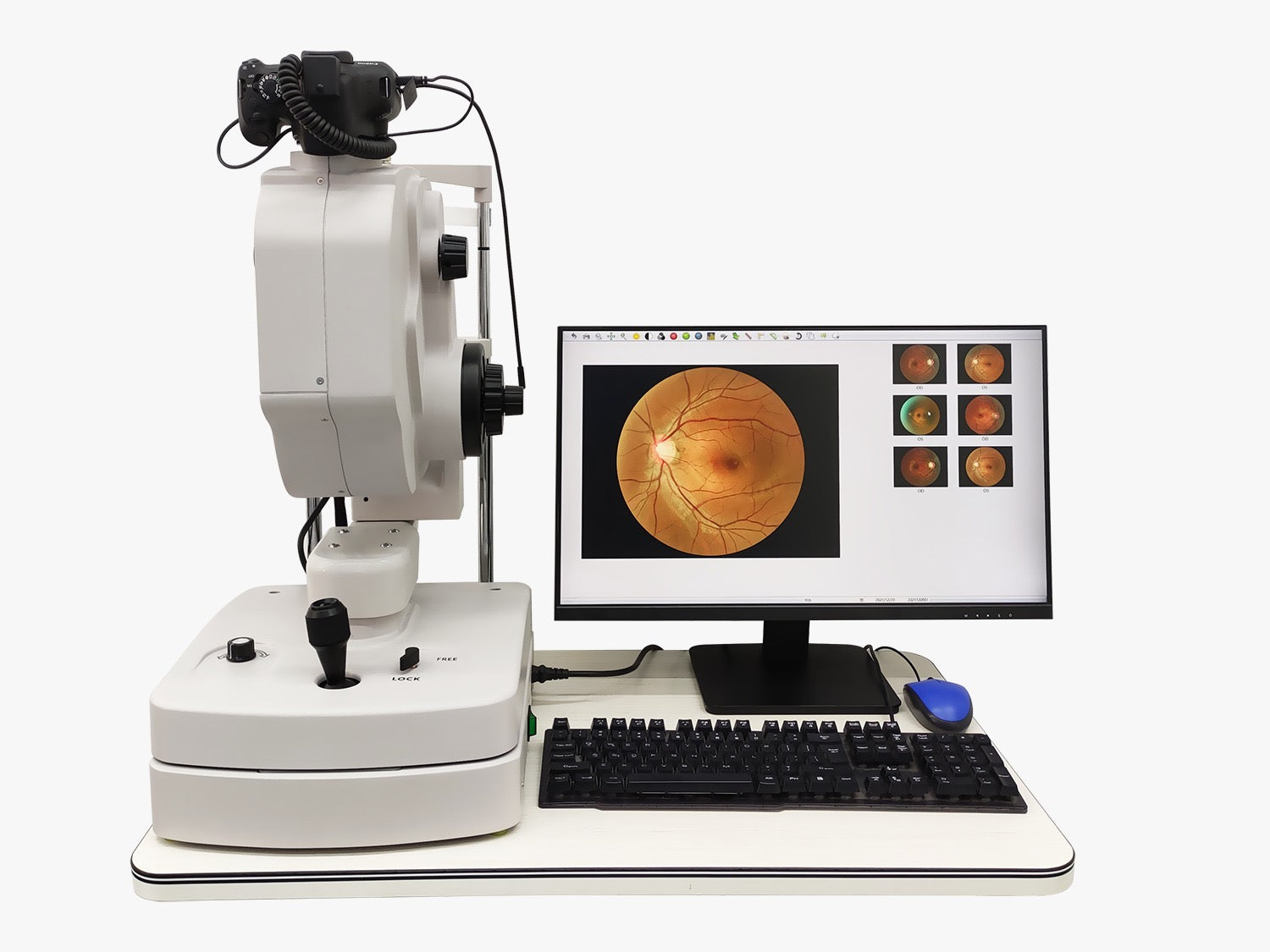Cámara Retinal No Midriática + Angiográfo SK-650B