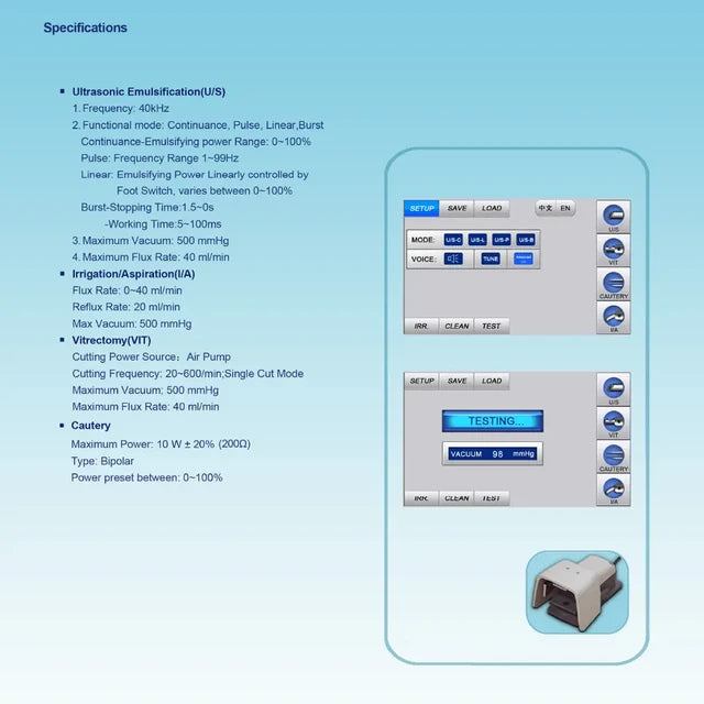 Facoemulsificador Portátil MD-480A