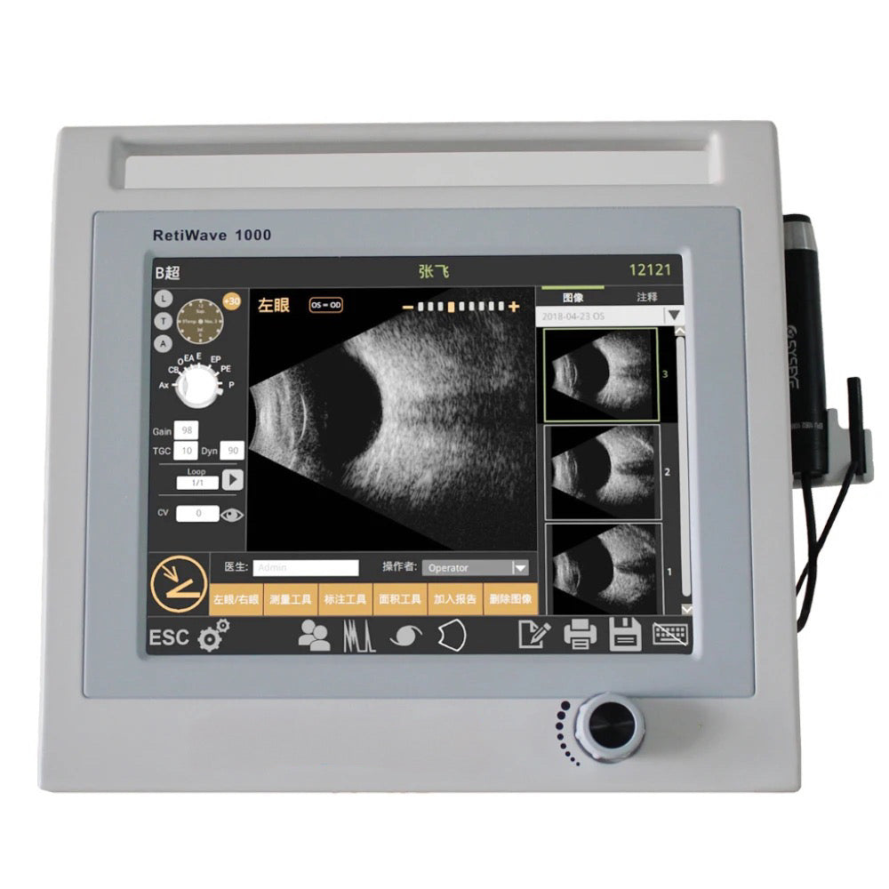 Biómetro Ultrasónico y Ecógrafo B RetiWave-1000