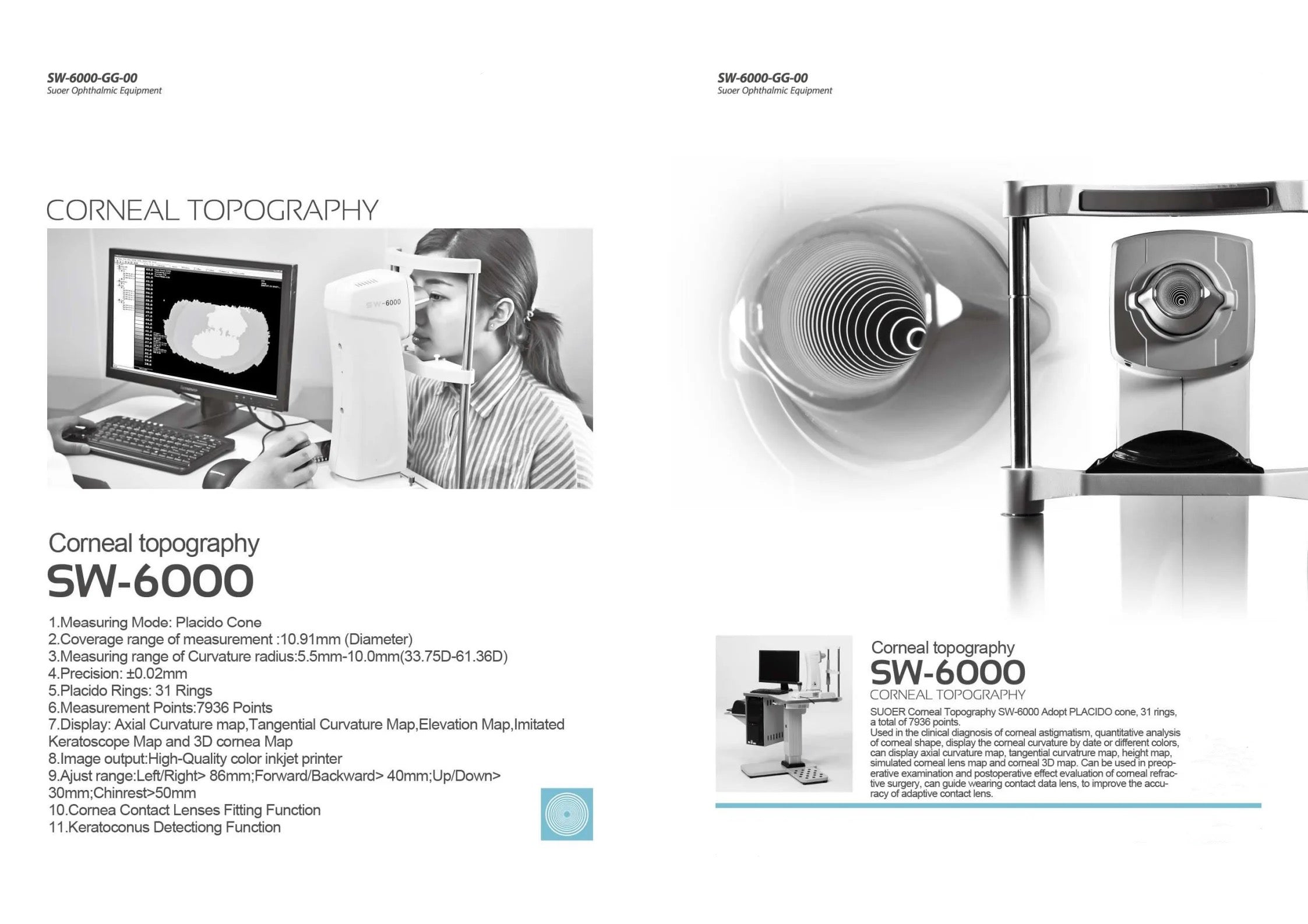 Topógrafo Corneal SW-6000