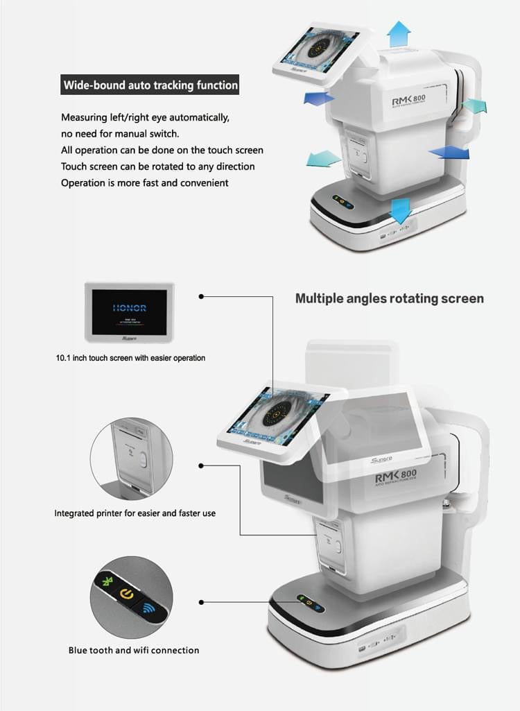 Auto-Refractómetro/Queratómetro RMK-800